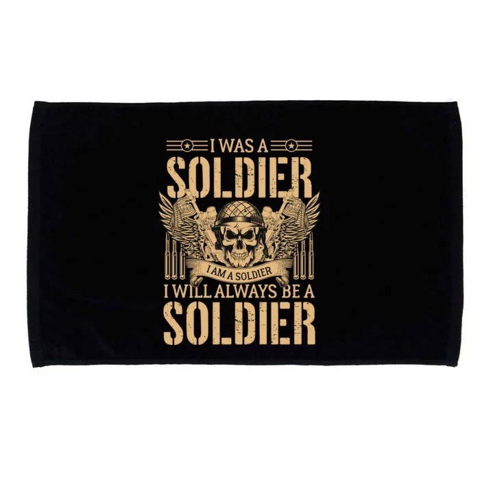 I Was A Solder Veteran T Microfiber Hand Towel