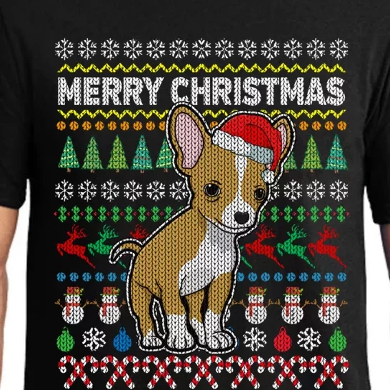 I Want A Chihuahua For Christmas Ugly Sweater Dog Xmasoutfit Gift Pajama Set