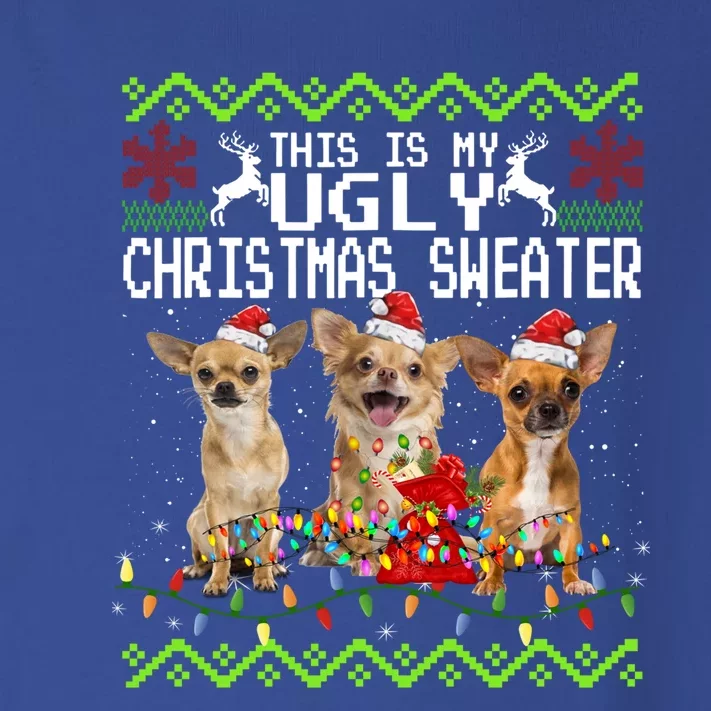 I Want A Chihuahua For Christmas Ugly Sweater Dog Xmasoutfit Cool Gift Toddler Long Sleeve Shirt