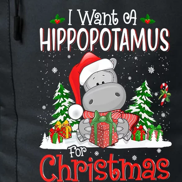 I Want A Hippopotamus For Christmas Xmas Hippo Daily Commute Backpack