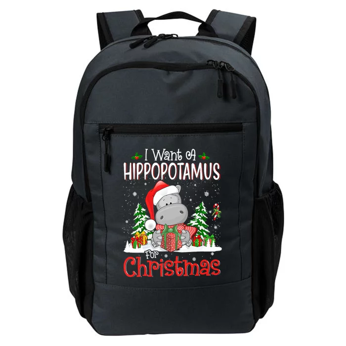 I Want A Hippopotamus For Christmas Xmas Hippo Daily Commute Backpack