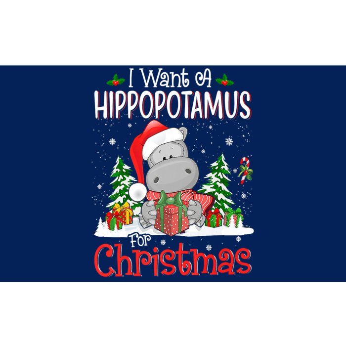 I Want A Hippopotamus For Christmas Xmas Hippo Bumper Sticker