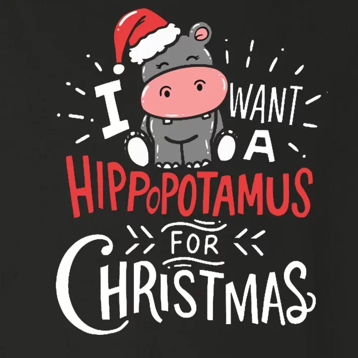 I Want A Hippopotamus For Christmas Funny Cute Toddler Long Sleeve Shirt