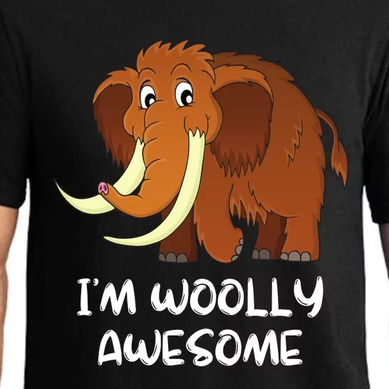 I'm Woolly Awesome Cute Woolly Mammoth Pajama Set