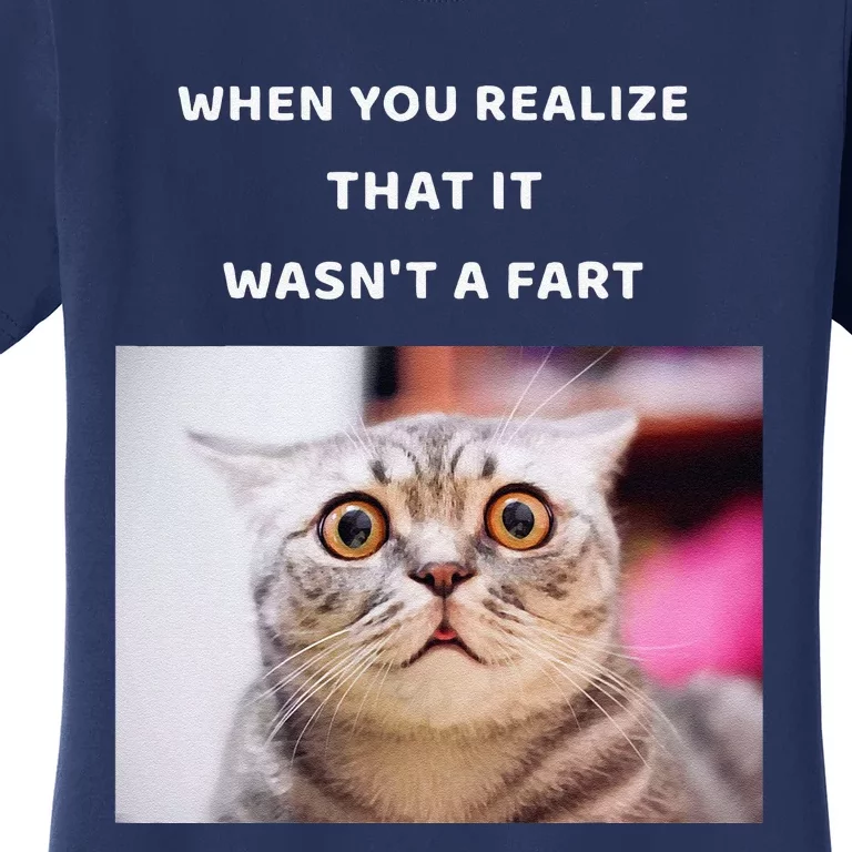 It Wasnt A Fart Funny Cat Gifts Toys Women's T-Shirt