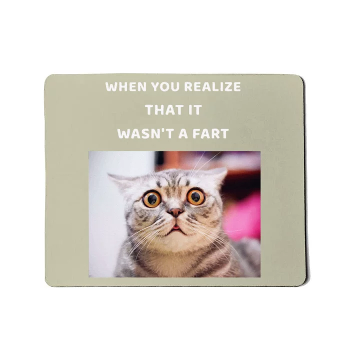 It Wasnt A Fart Funny Cat Gifts Toys Mousepad