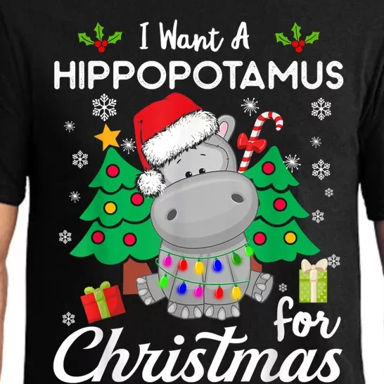 I Want A Hippopotamus For Christmas Xmas Costume Gift Pajama Set