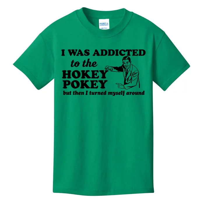 I Was Addicted To The Hokey Pokey Punny Dancing Dance Joke Kids T-Shirt