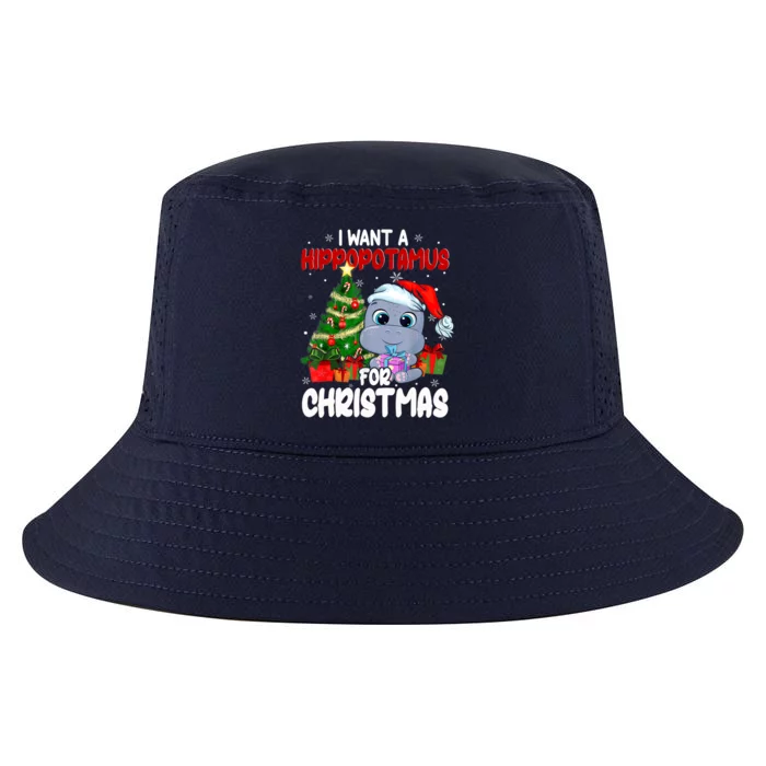 I Want A Hippopotamus For Christmas Xmas Hippo For Funny Gift Cool Comfort Performance Bucket Hat