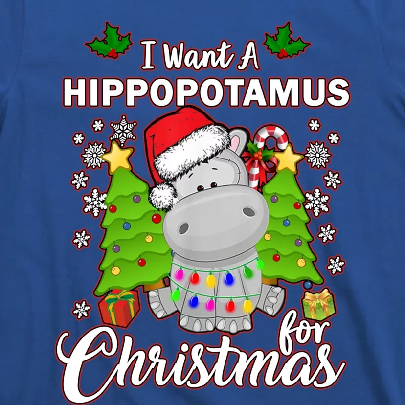 I Want A Hippopotamus For Christmas Xmas Pajama Costume Cute Gift T-Shirt