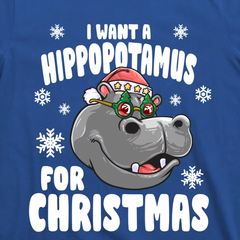 I Want A Hippopotamus For Christmas Xmas Hippo Cute Gift T-Shirt