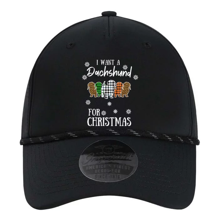 I Want A Dachshund For Christmas Weenie Mom Gift Performance The Dyno Cap