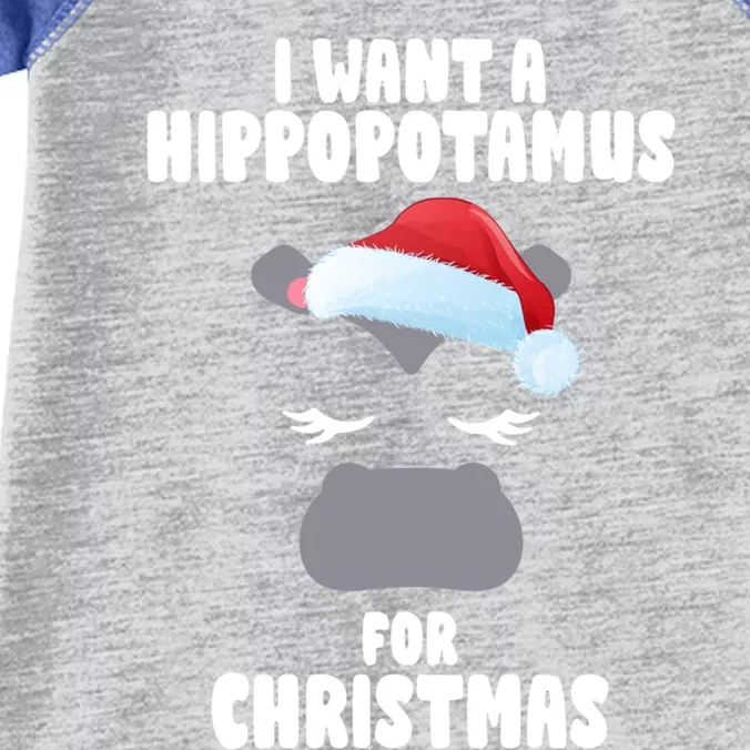 I Want A Hippopotamus For Christmas Xmas Hippo Cute Great Gift Infant Baby Jersey Bodysuit