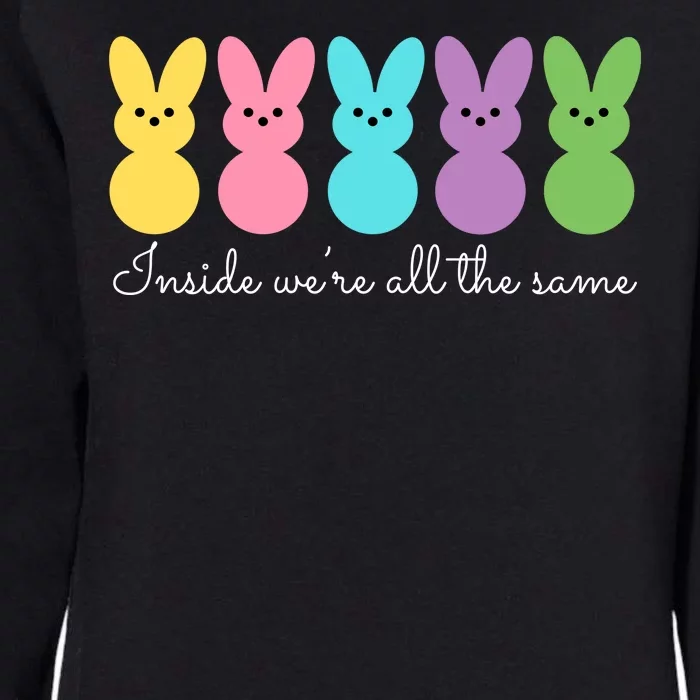 Inside We Are All The Same Easter Bunny Womens California Wash Sweatshirt