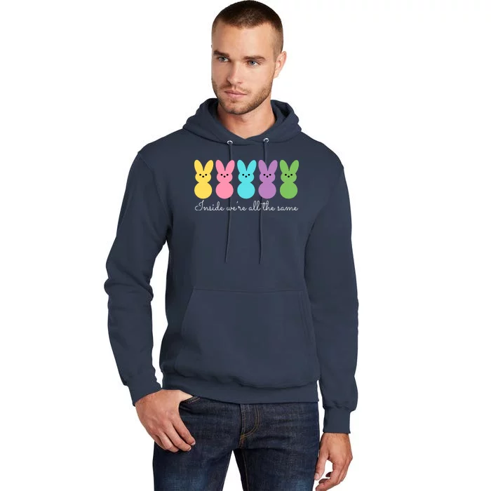 Inside We Are All The Same Easter Bunny Tall Hoodie