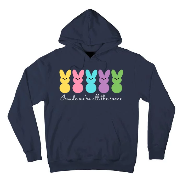 Inside We Are All The Same Easter Bunny Tall Hoodie