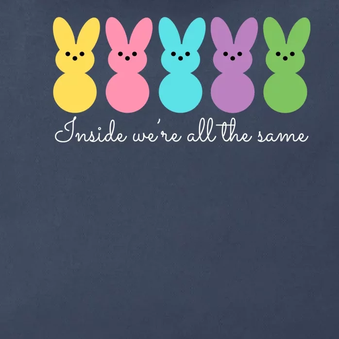 Inside We Are All The Same Easter Bunny Zip Tote Bag