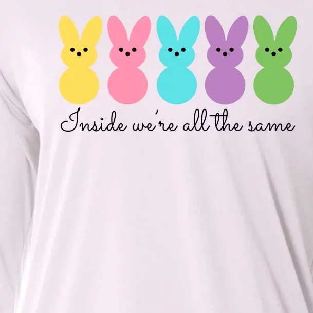 Inside We Are All The Same Easter Bunny Cooling Performance Long Sleeve Crew