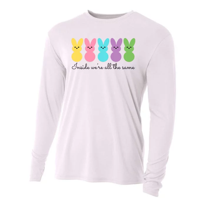 Inside We Are All The Same Easter Bunny Cooling Performance Long Sleeve Crew