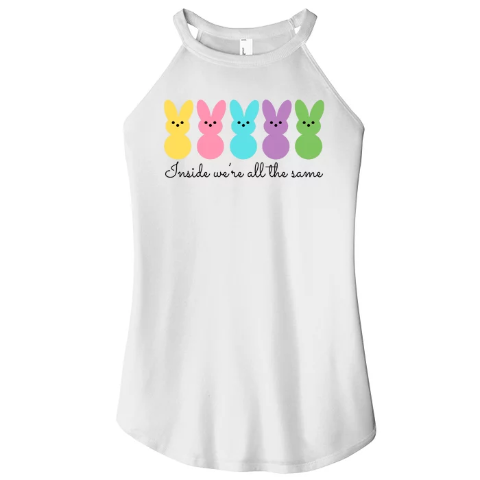 Inside We Are All The Same Easter Bunny Women’s Perfect Tri Rocker Tank