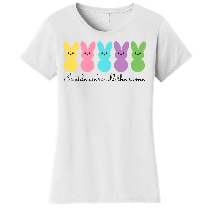 Inside We Are All The Same Easter Bunny Women's T-Shirt