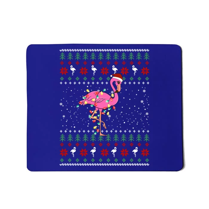 I Want A Flamingo For Christmas Ugly Sweater Bear Xmas Outfi Gift Mousepad