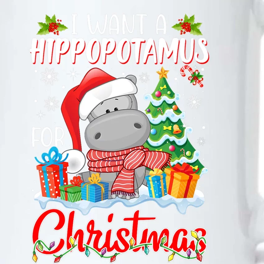 I Want A Hippopotamus For Christmas Xmas Hippo For Gift Black Color Changing Mug