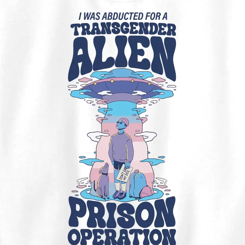 I Was Abducted For A Alien Prison Operation Kids Sweatshirt