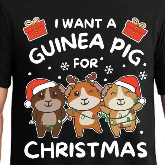 I Want A Guinea Pig For Christmas Cute Animals Meaningful Gift Pajama Set