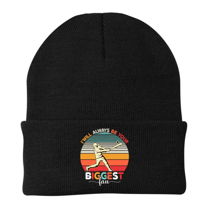 I Will Always Be Your Biggest Fan Vintage Sunset Baseball Knit Cap Winter Beanie