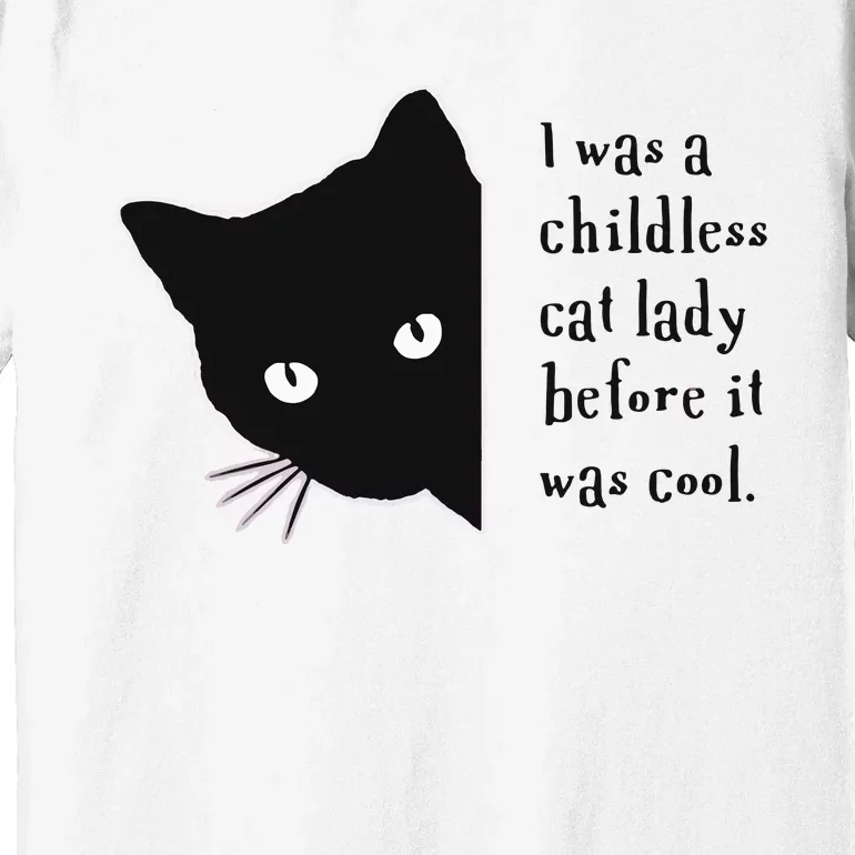 I Was A Childless Cat Lady Before It Was Cool Premium T-Shirt