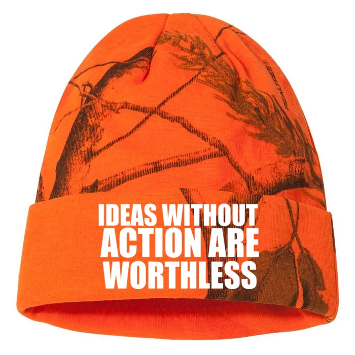 Ideas Without Action Are Worthless Kati - 12in Camo Beanie