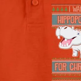 I Want A Hippopotamus For Christmas Hippo Lover Gift Dry Zone Grid Performance Polo