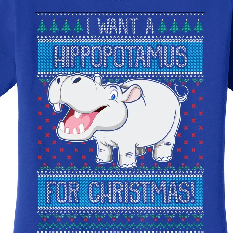 I Want A Hippopotamus For Christmas Great Gift Hippo Lover Gift Women's T-Shirt