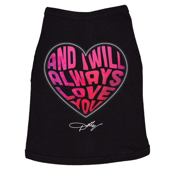 I Will Always Love You Vintage Retro 80s 90s Country Music Doggie Tank