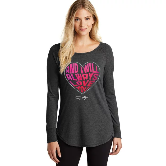 I Will Always Love You Vintage Retro 80s 90s Country Music Women's Perfect Tri Tunic Long Sleeve Shirt