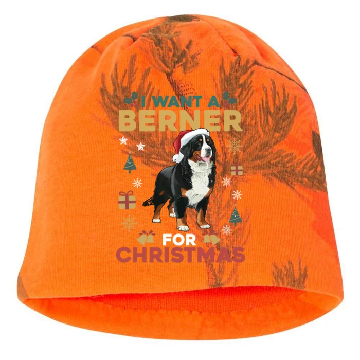 I Want A Berner For Christmas Cute Dog Lovers Family Pajama Great Gift Kati - Camo Knit Beanie