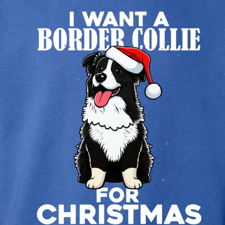 I Want A Border Collie For Christmas Cute Dog Lover Pajamas Gift Toddler Hoodie