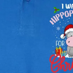 I Want A Hippopotamus For Christmas Funny Hippo Xmas Pajamas Gift Softstyle Adult Sport Polo