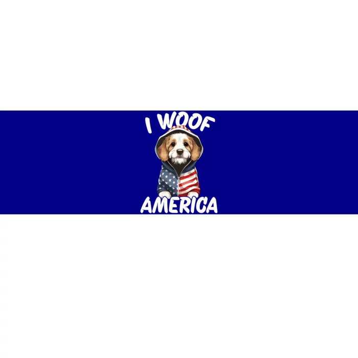 I Woof America Funny Gift Bumper Sticker