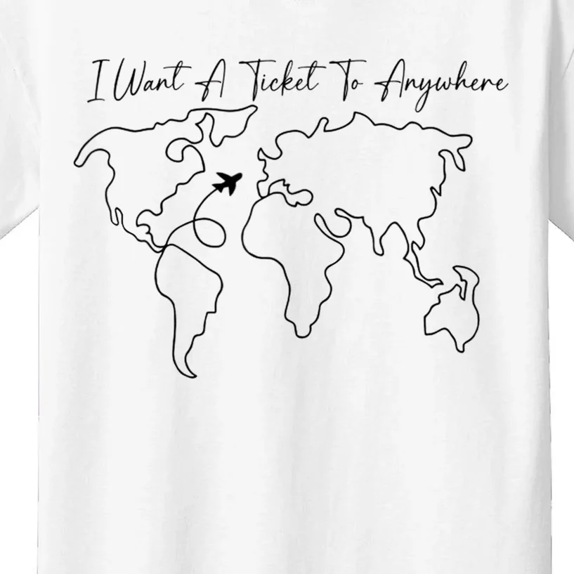 I Want A Ticket To Anywhere Kids T-Shirt