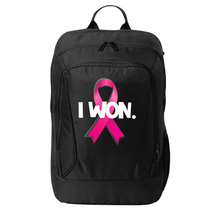 I Won Breast Cancer Awareness Survivor City Backpack