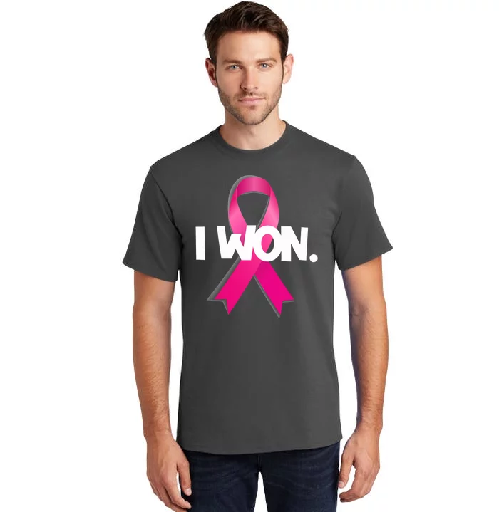 I Won Breast Cancer Awareness Survivor Tall T-Shirt