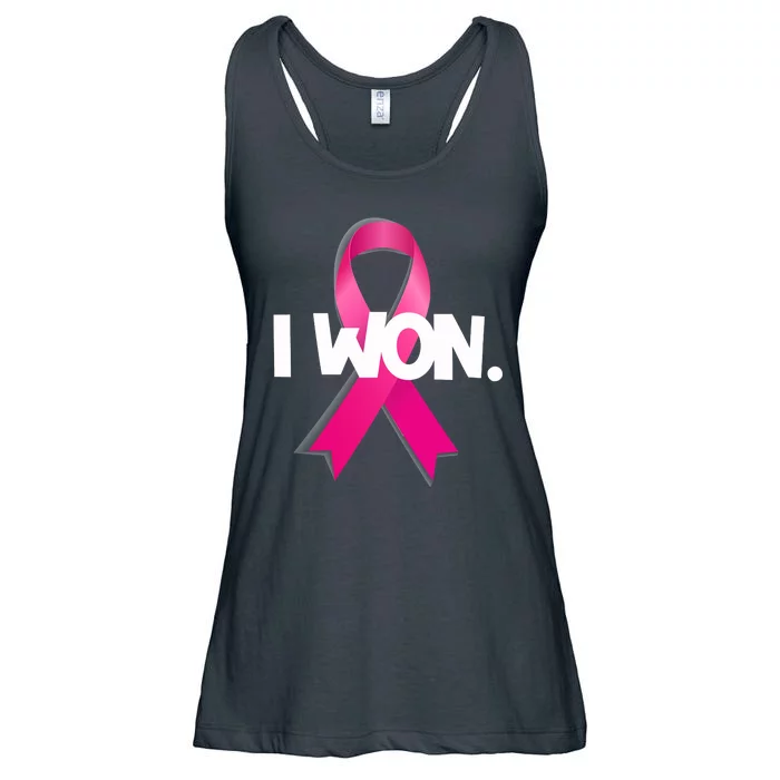 I Won Breast Cancer Awareness Survivor Ladies Essential Flowy Tank