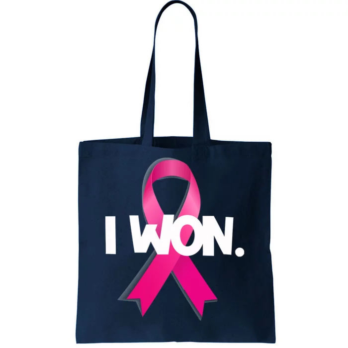 I Won Breast Cancer Awareness Survivor Tote Bag