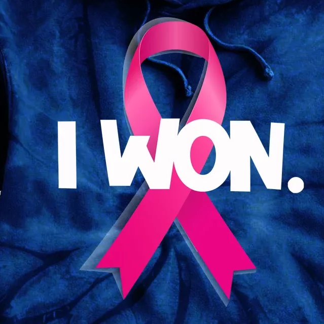 I Won Breast Cancer Awareness Survivor Tie Dye Hoodie