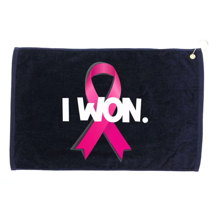 I Won Breast Cancer Awareness Survivor Grommeted Golf Towel