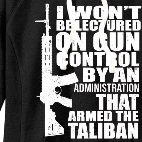 I Won't Be Lectured On Gun Control By An Administration Women's Fleece Hoodie