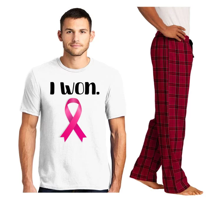 I Won Breast Cancer Awareness Strong Pajama Set