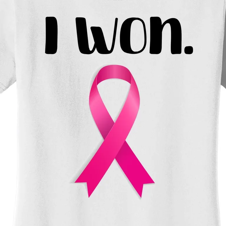 I Won Breast Cancer Awareness Strong Women's T-Shirt